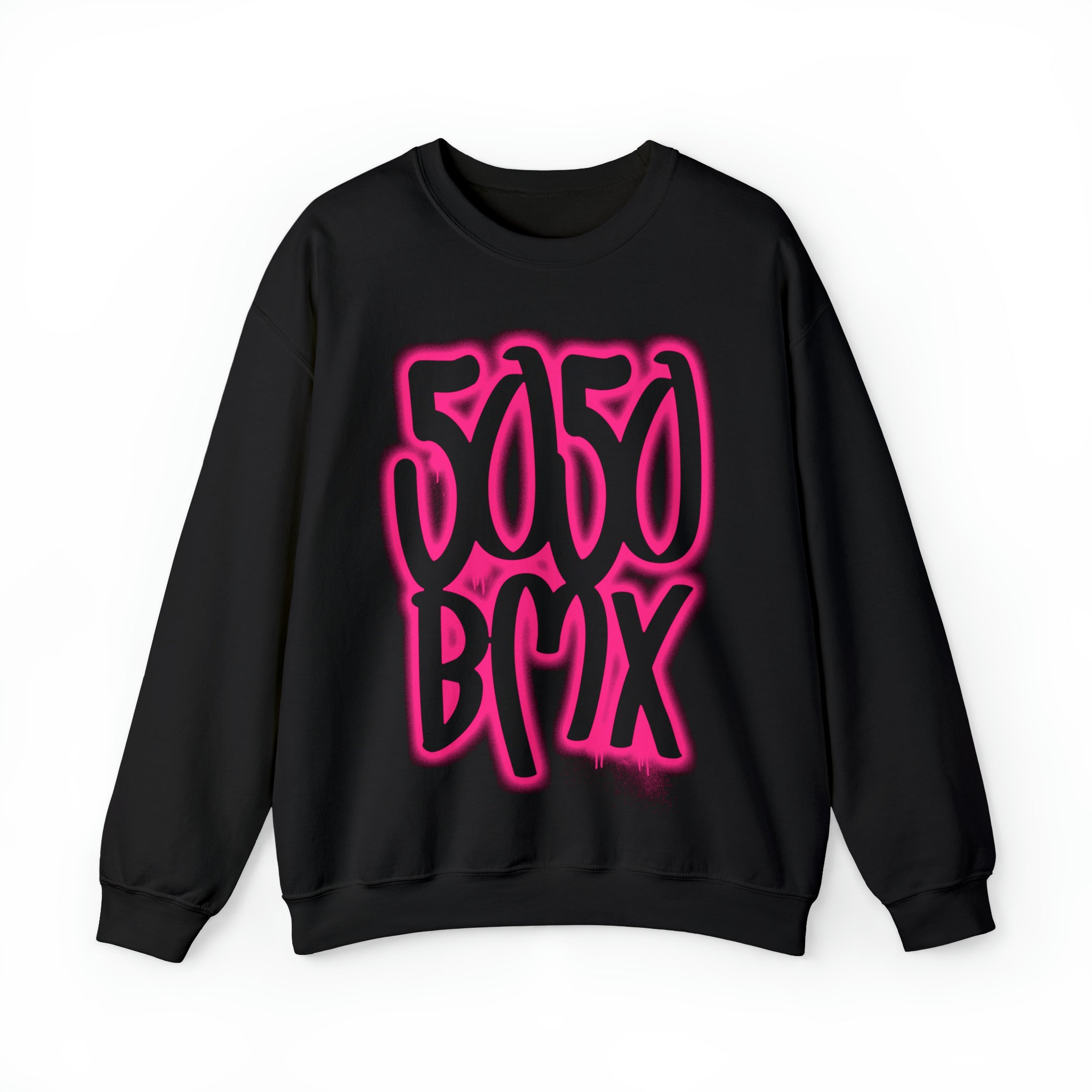 5050bmx Graffiti Crewneck Sweatshirt (Pink)